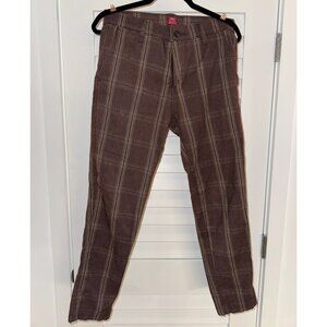 Levi's Mens XX Chino Pants (Brown/Plaid, Taper Fit, 30Wx30L)
